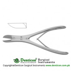 Ruskin-Liston Bone Cutting Forcep Straight - Compound Action Stainless Steel, 18 cm - 7"